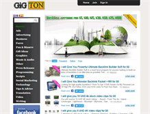 Tablet Screenshot of gigton.com